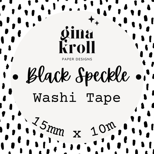 Black Speckle Washi