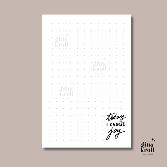0-NEW! Today I Choose Joy Notepad 4x6