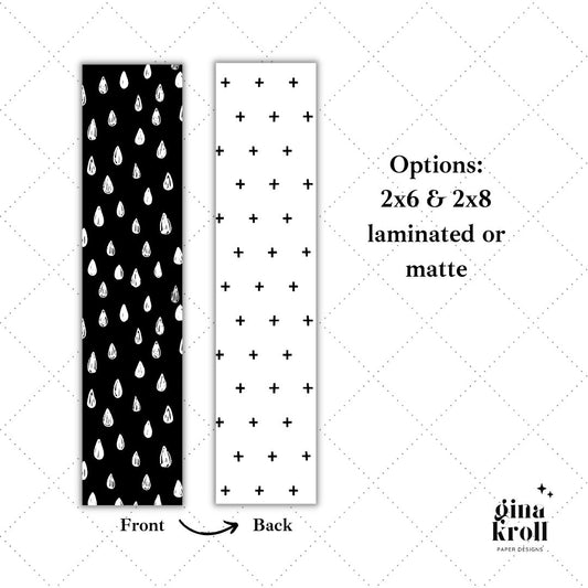 Black & White Doodle Bookmark 2.0