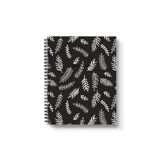Black Floral Notebook - OOPS